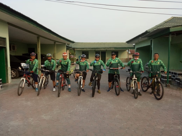 Tim Bike Wirabima Kodim 0320/Dumai Ikuti Danlanal Fun Bike 2019