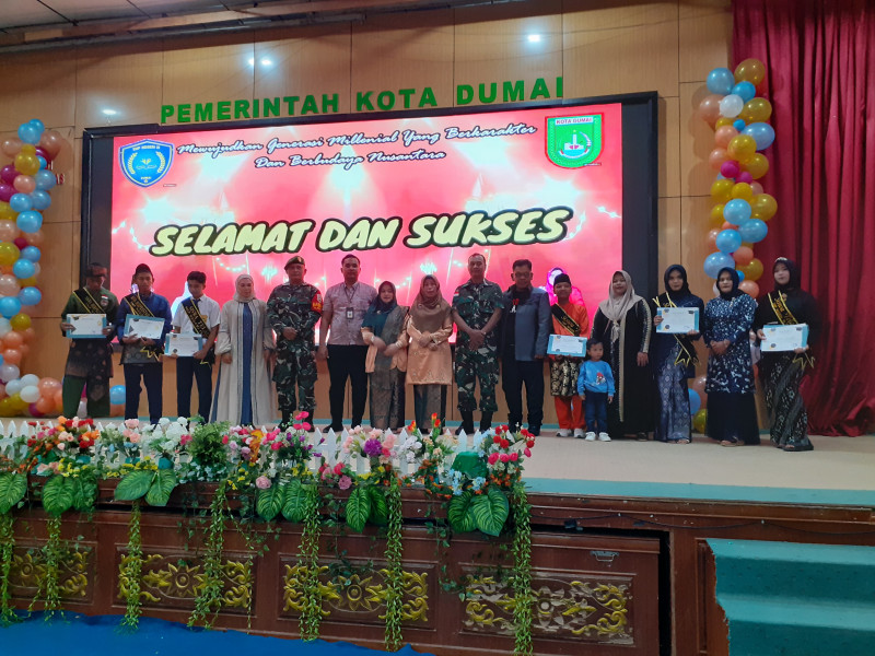 Serma Fahrizal Purba Hadiri Acara Pelepasan Siswa/Siswi Kelas IX SMPN 15 Dumai