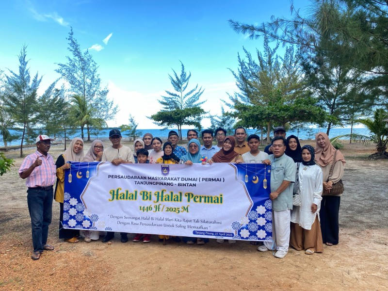Meriah HALAL BI HALAL 1446 H Tahun 2025 persaudaraan masyarakat dumai di kota Tanjungpinang