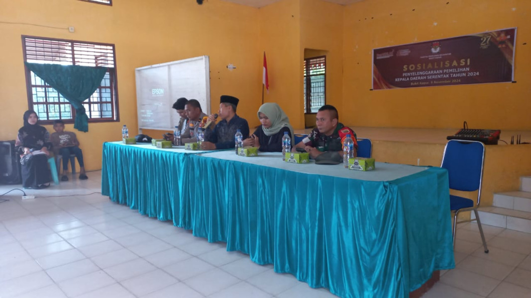 Danramil 02/BK Hadiri Sosialisasi Pilkada Serentak 2024 di Kecamatan Bukit Kapur