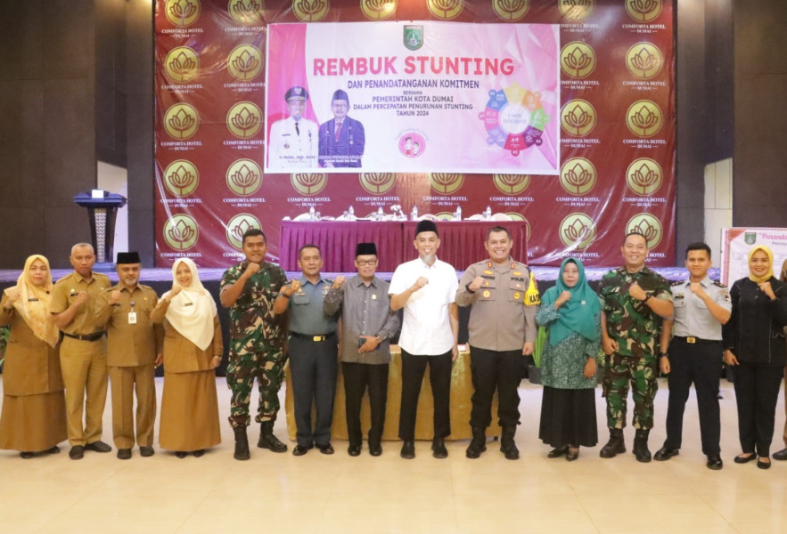 Memerangi Stunting di Dumai, Dandim Dumai Dukung Upaya Pemko Dumai Melalui Rembuk Stunting
