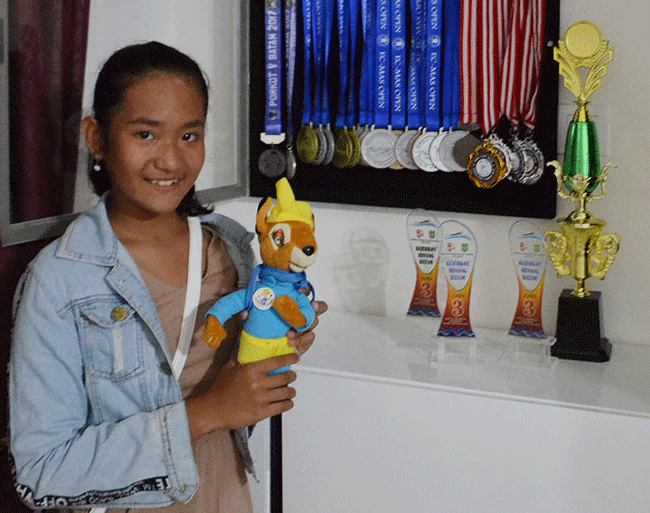 Luann Sabil Azzahra, Atlet Renang Kota Batam