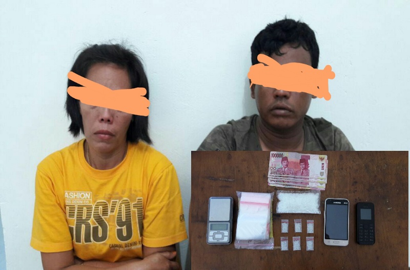 Pasutri di Desa Boncah Mahang, harus mendekam dijeruji besi karena edarkan Narkoba