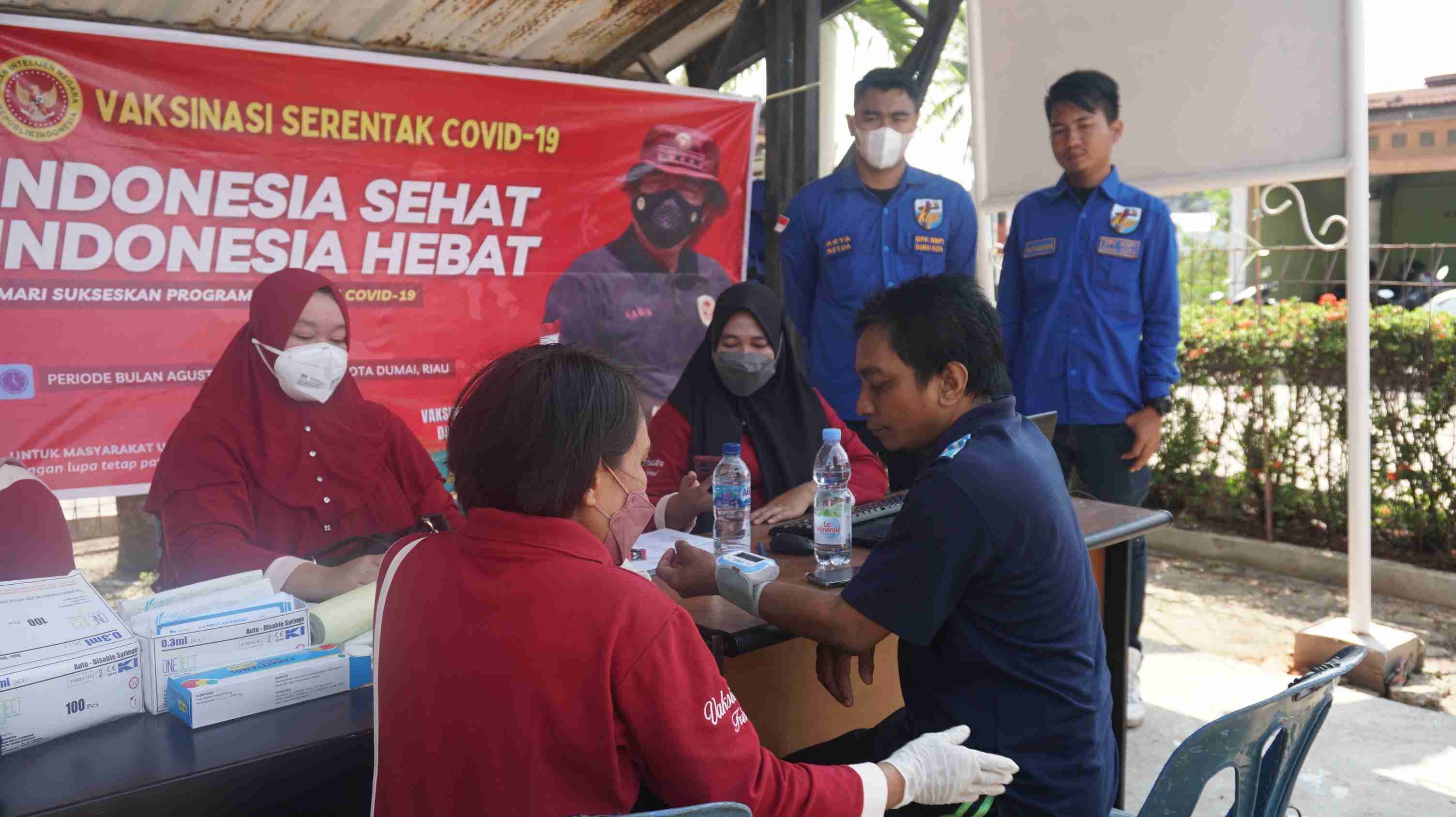 Usai Dilantik, DPK KNPI Dumai Kota Gelar Vaksinasi Gratis Untuk Masyarakat