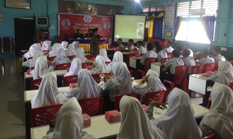 Organisasi 234SC Inhil Goes To School di SMAN 1 Tembilahan