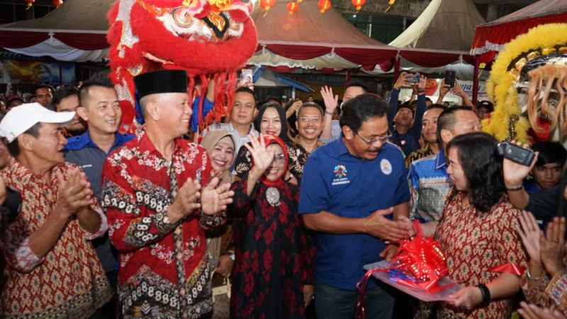 Ribuan Masyarakat Tanjung Pinang Ramaikan Pembukaan Bazar Imlek 2019