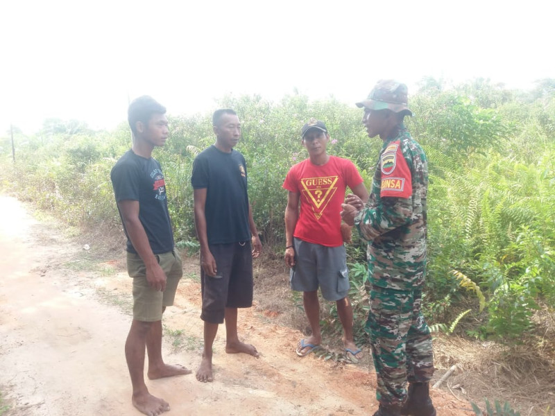 Sertu Nono Berikan Edukasi Terkait Pencegahan Karhutla