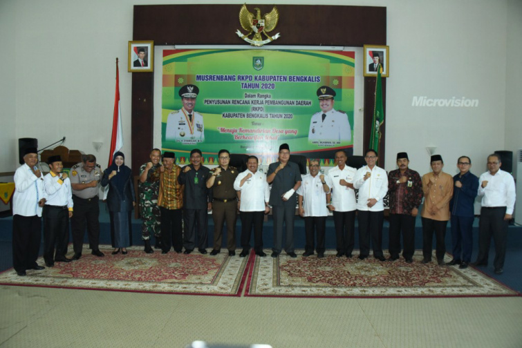 Bupati Bengkalis Amril Mukminin Buka Musrenbang RKPD Tingkat Kabupaten Bengkalis 2020