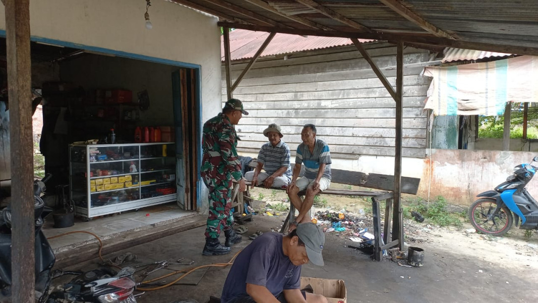 Binter Koramil 02 dan Pihak Pertamina di Wilayah Binaan