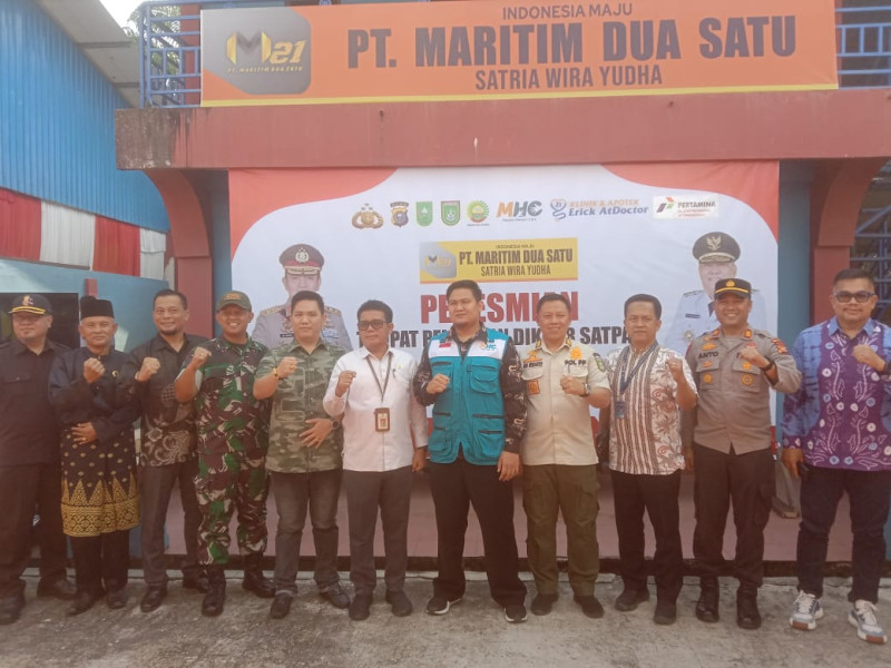 Tempat Pelatihan Diksar Satpam PT Maritim Dua Satu Diresmikan