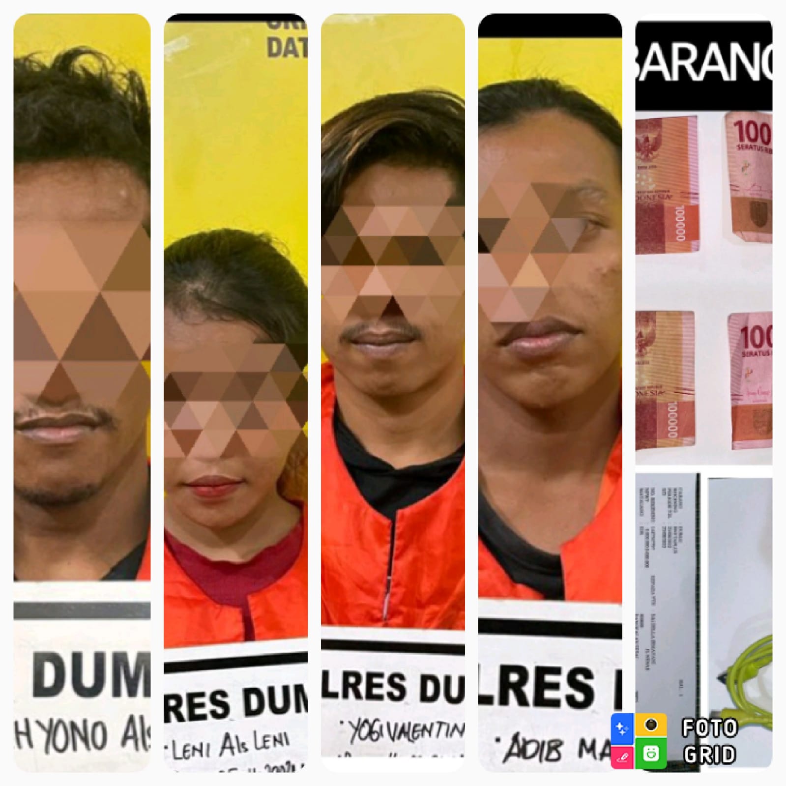 Polres Dumai Amankan Pelaku Curat