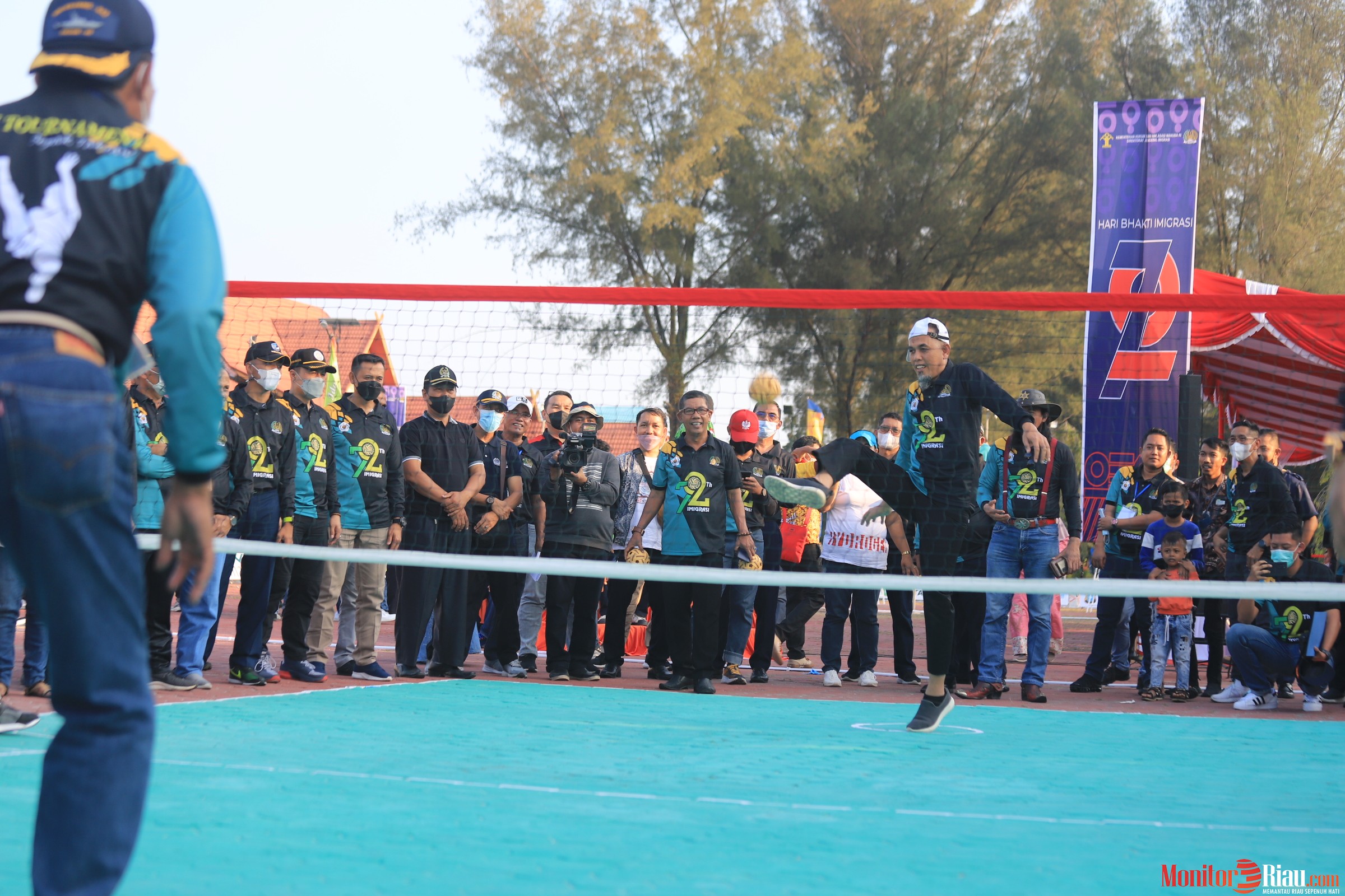 25 Tim Sepak Takraw Se-Provinsi Riau Ikuti Open Turnamen Imigrasi Dumai Cup I