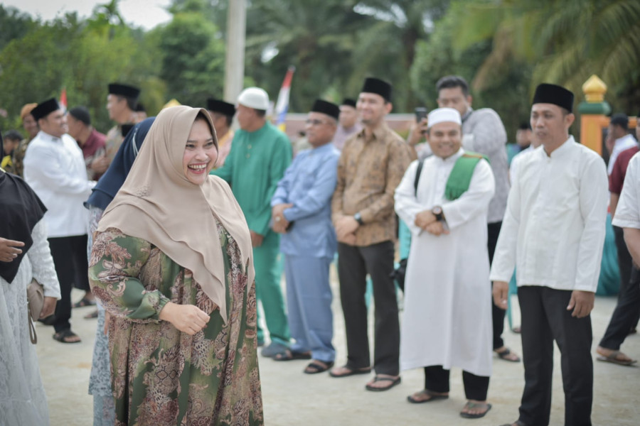 Safari Ramadhan di Kecamatan Mandau, Bupati Kasmarni Disambut Hangat Oleh Masyarakat