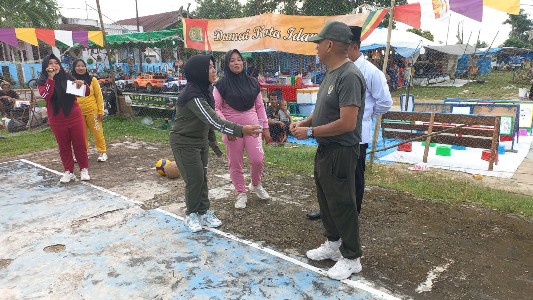 Danramil 02 Hadiri Pembukaan Turnamen Bola Voli Poci ke 4