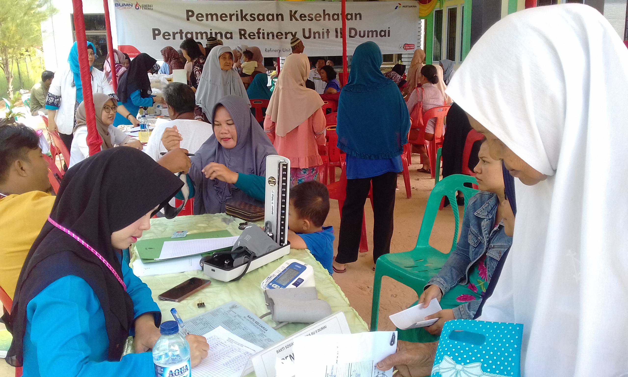Pertamina Gelar Pengobatan Gratis di Kelurahan Tanjung Palas