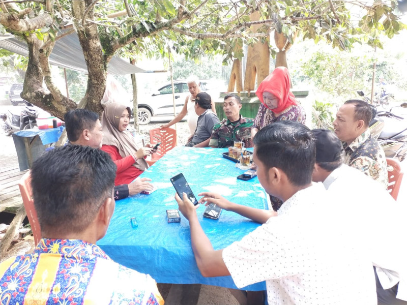 Serka Khorianto Melaksanakan kegiatan komunikasi sosial (Komsos)