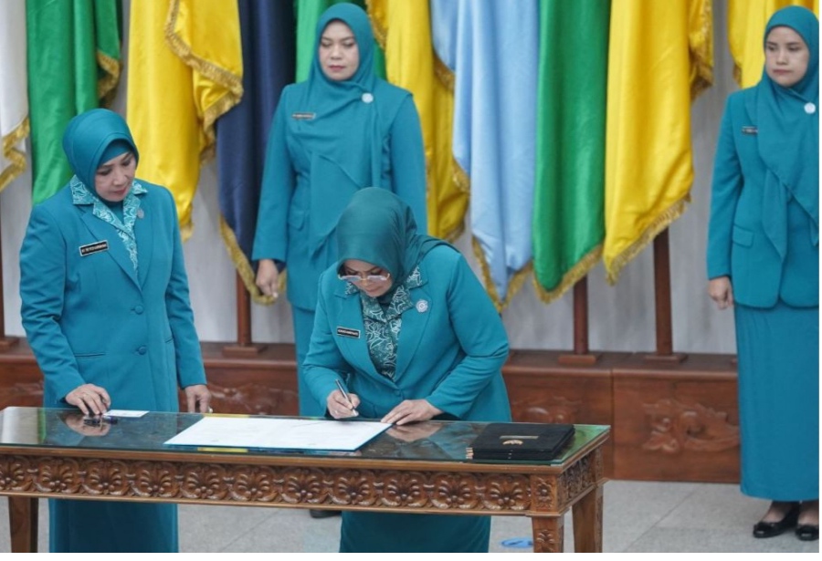 Adrias Hariyanto Resmi Dilantik Menjadi Pj Ketua TP PKK Provinsi Riau