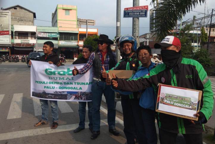 Solidaritas Grab Dumai Untuk Korban Gempa Palu-Donggala