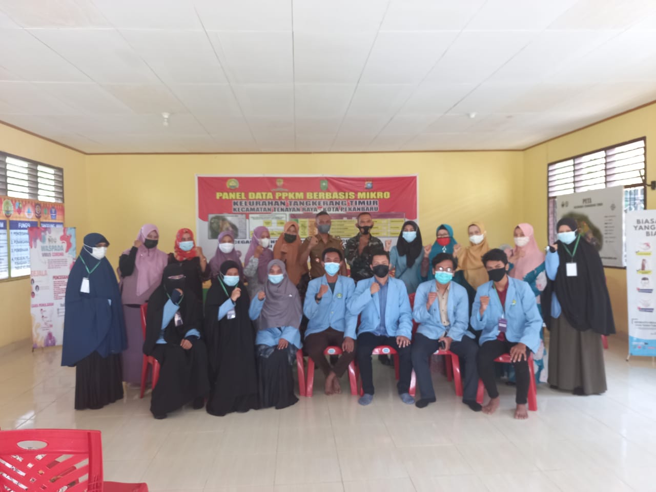 Sosialisasi Covid-19 di Tangkerang Timur, Cegah Penyakit Tidak Menjamur