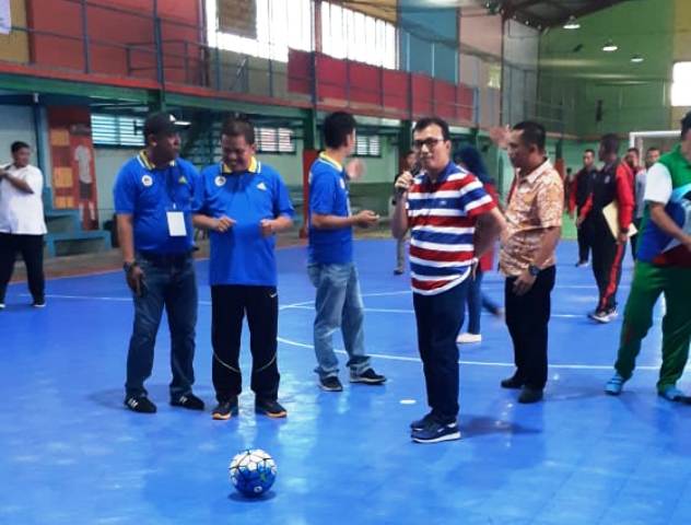 Kepala KSOP Dumai Buka Turnamen Futsal INSA Cup 2018