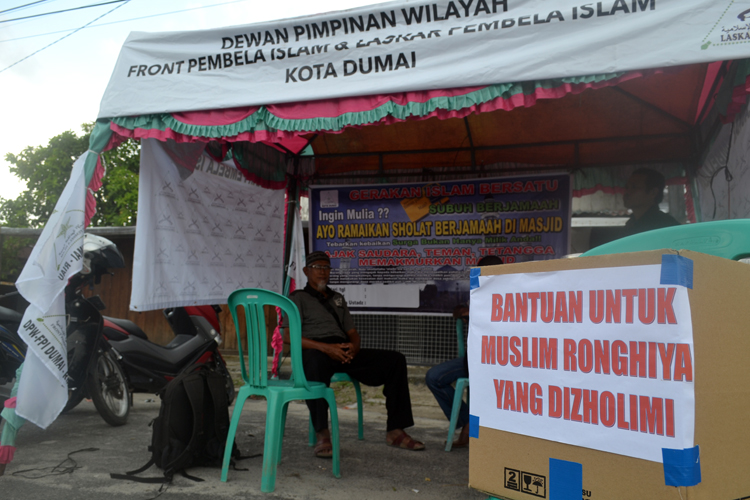 Selain Menggalang Dana, FPI Dumai Minta Pemerintah Riau Terima Pengungsi Rohingya