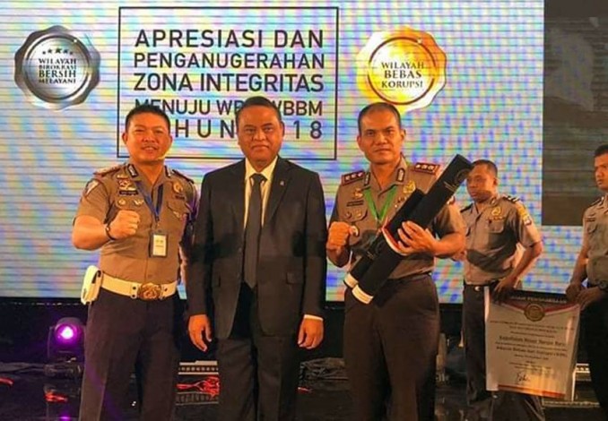 Polres Bengkalis Terima Anugerah Zona Integritas Wilayah Bebas Korupsi