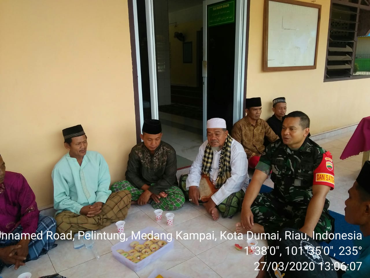 TMMD ke 107, Dansatgas Temu Ramah Dengan Masyarakat Kelurahan Pelintung