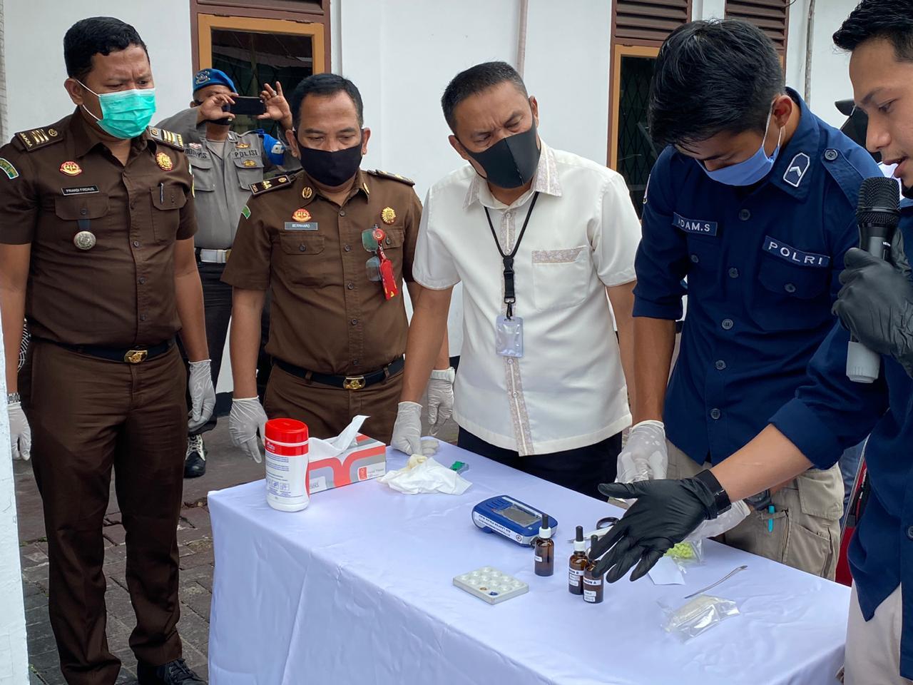 Ditresnarkoba Polda Riau Musnahkan Barang Bukti Narkoba