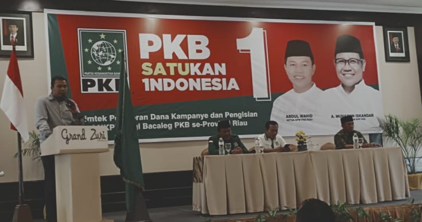 Bacaleg PKB se-Riau Ikuti Bimtek Pelaporan Dana Kampanye dan Pengisian LHKPN