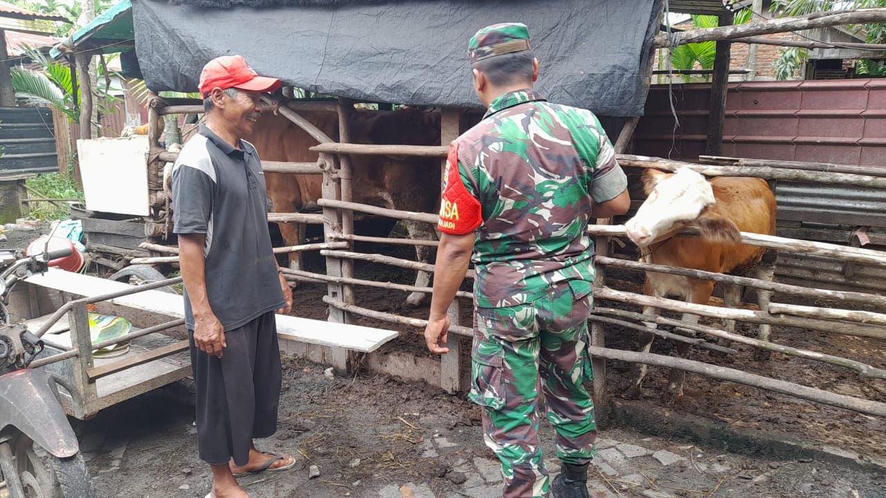 Serda Ahmad Junaidi Laksanakan Sosialisasi Pencegahan PMK di Jalan Pisang