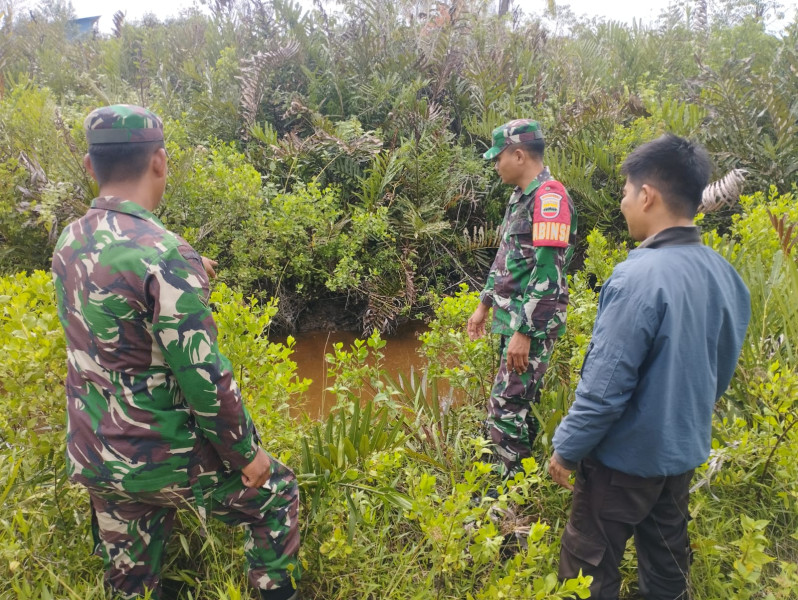 Monitoring Wilayah Oleh Personil Koramil 06 Merbau