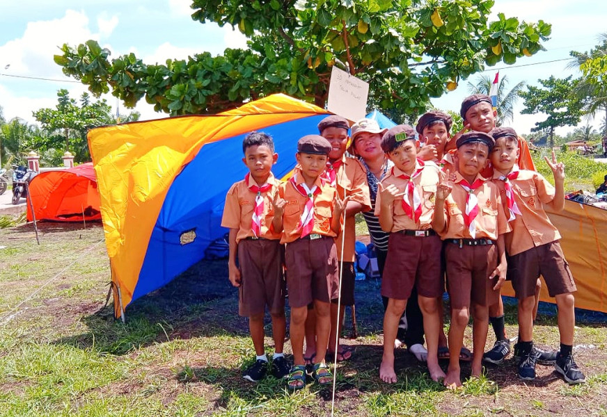 Semarak HUT Pramuka ke- 62, SDS Methodist Teluk Pulai Antusias Mengikuti Perkemahan Akbar Tahun 2023