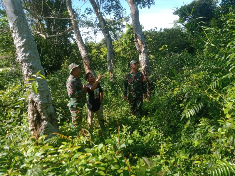 Giat Rutin Oleh Babinsa Koramil 06 Merbau Cegah Karhutla