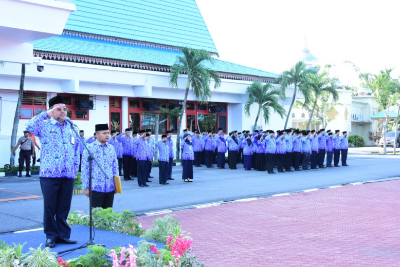 Sekda Bengkalis Irup Peringatan HUT Korpri ke-48 Tahun 2019