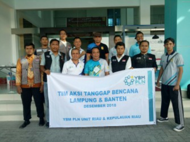 PLN Riau Kirim Bantuan Ke Lampung