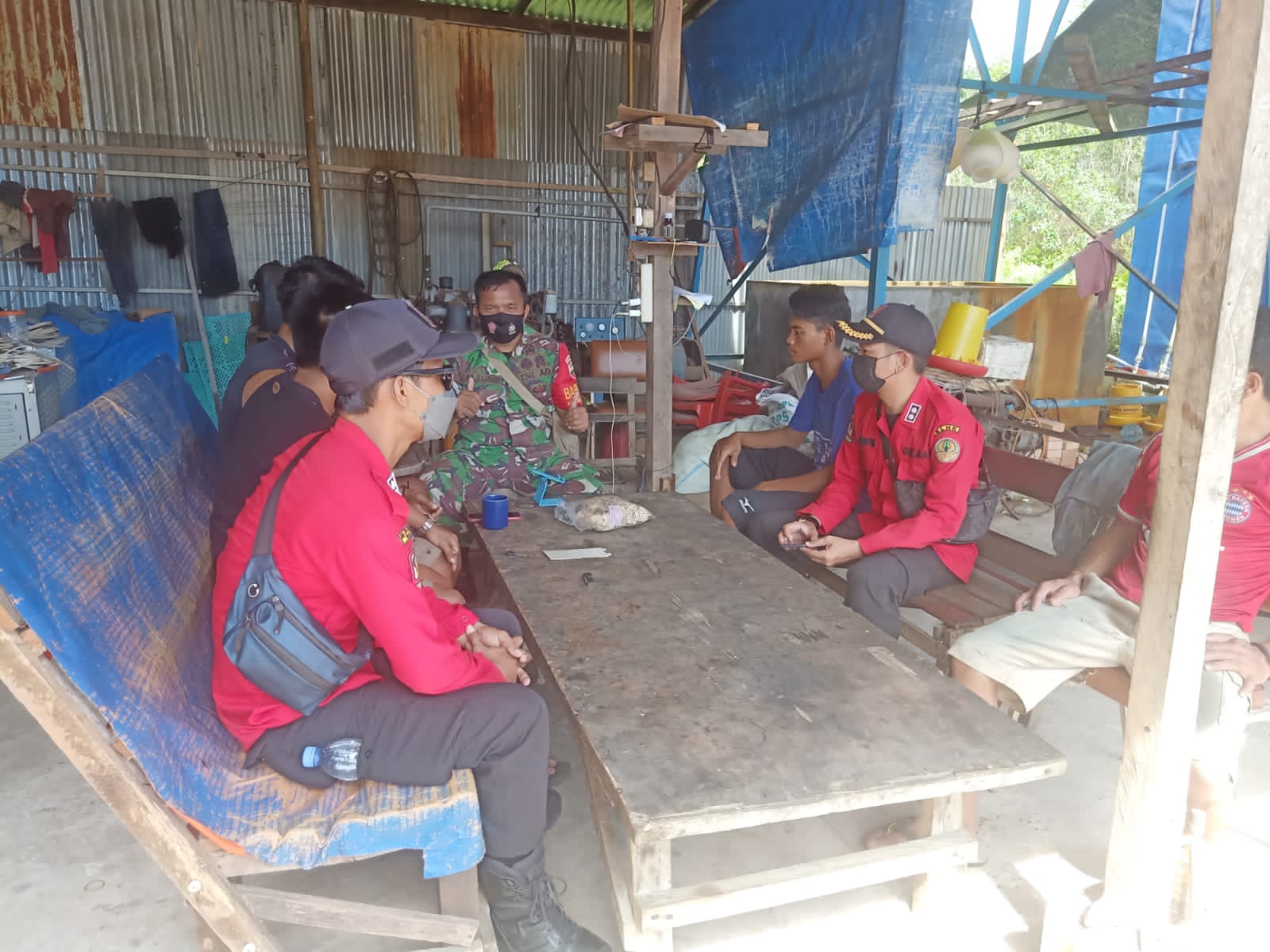 Himbauan Cegah ISPA Cegah Karhutla Oleh Serka Albinur