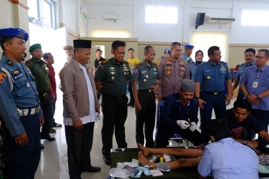 Letkol Inf Antony Triwibowo Melaksanakan Kegiatan Sempena HUT TNI ke 78 di Mako Lanal