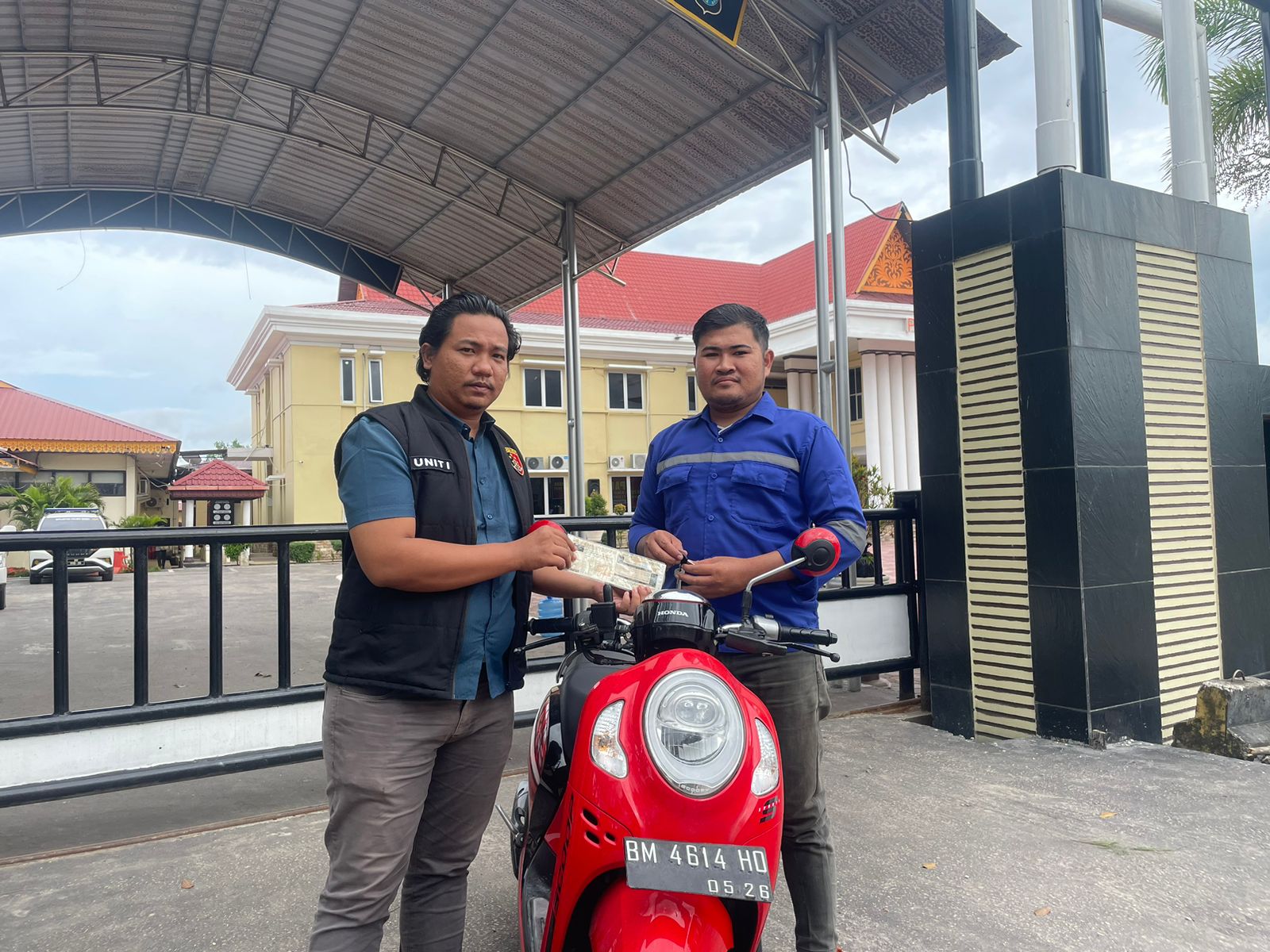 Ucapan Terimakasih Dari Korban Curanmor Kepada Polres Dumai