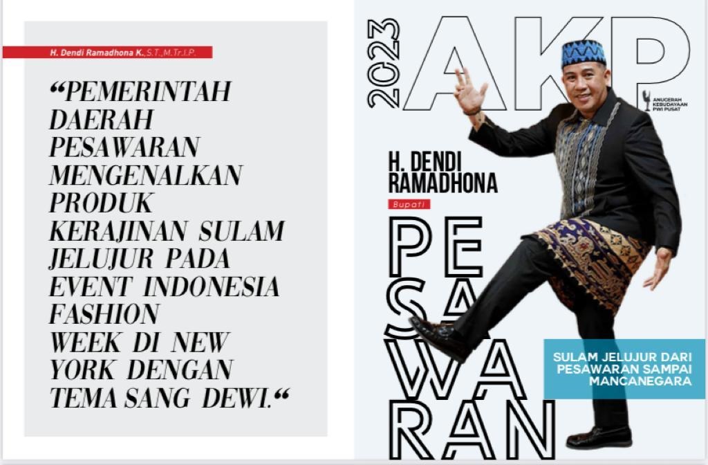 Bupati Pesawaran Dendi Bawa Sulam Jelujur Lampung Sampai ke New York