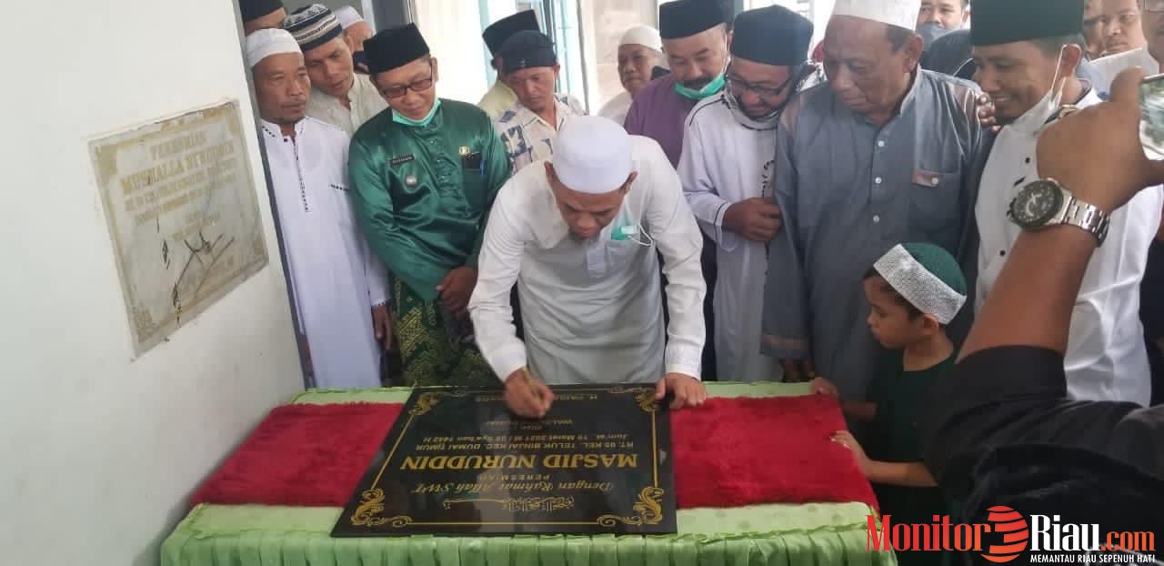 Jumat Barokah, Wako Dumai Resmikan Masjid Nuruddin di Teluk Binjai