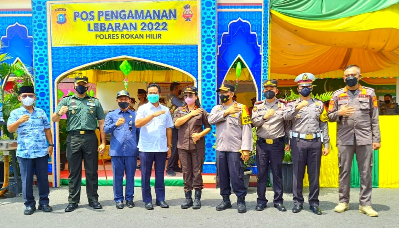 Wabup Rohil Bersama Forkopimda Cek Pos Pengamanan Lebaran di Bagansiapiapi