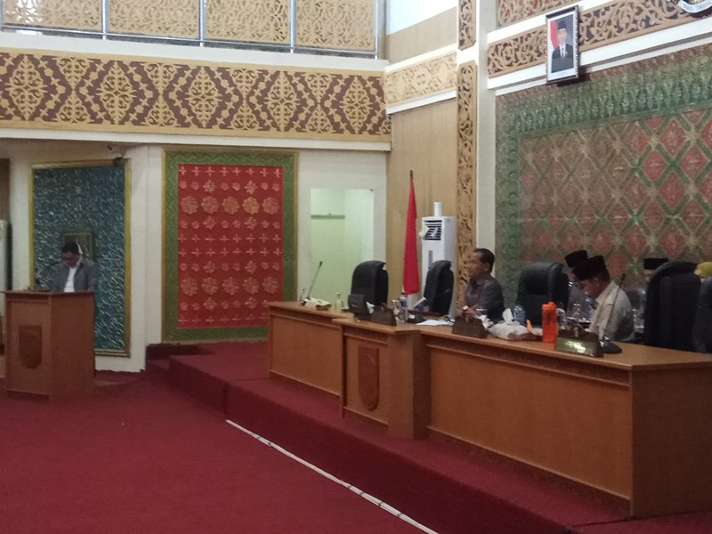 Rapat Paripurna Pengesahan Perubahan Peraturan Tatib DPRD Kabupaten Pelalawan Tahun 2018