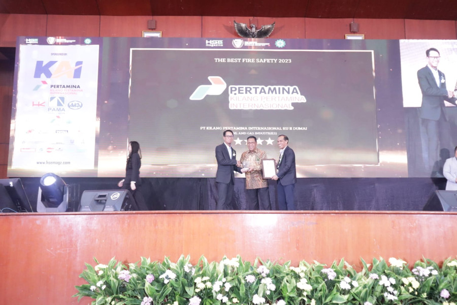 Terapkan Aspek HSSE Secara Berkelanjutan, PT KPI Unit Dumai Raih Penghargaan 4 Stars Gold di HSEIA 2023