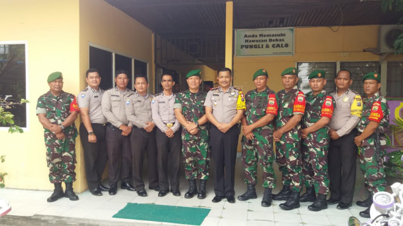 Jalin Sinergitas, TNI-Polri Kunjungi Kantor Camat Dumai Kota