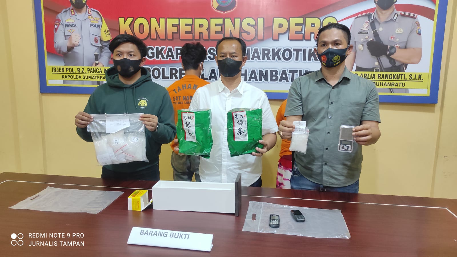 Dua Warga Rantauprapat Ditangkap, BB 1 Kg Sabu Disita Polres Labuhanbatu