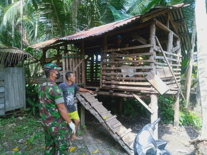 Babinsa Terus Gencarkan Pencegahan PMK