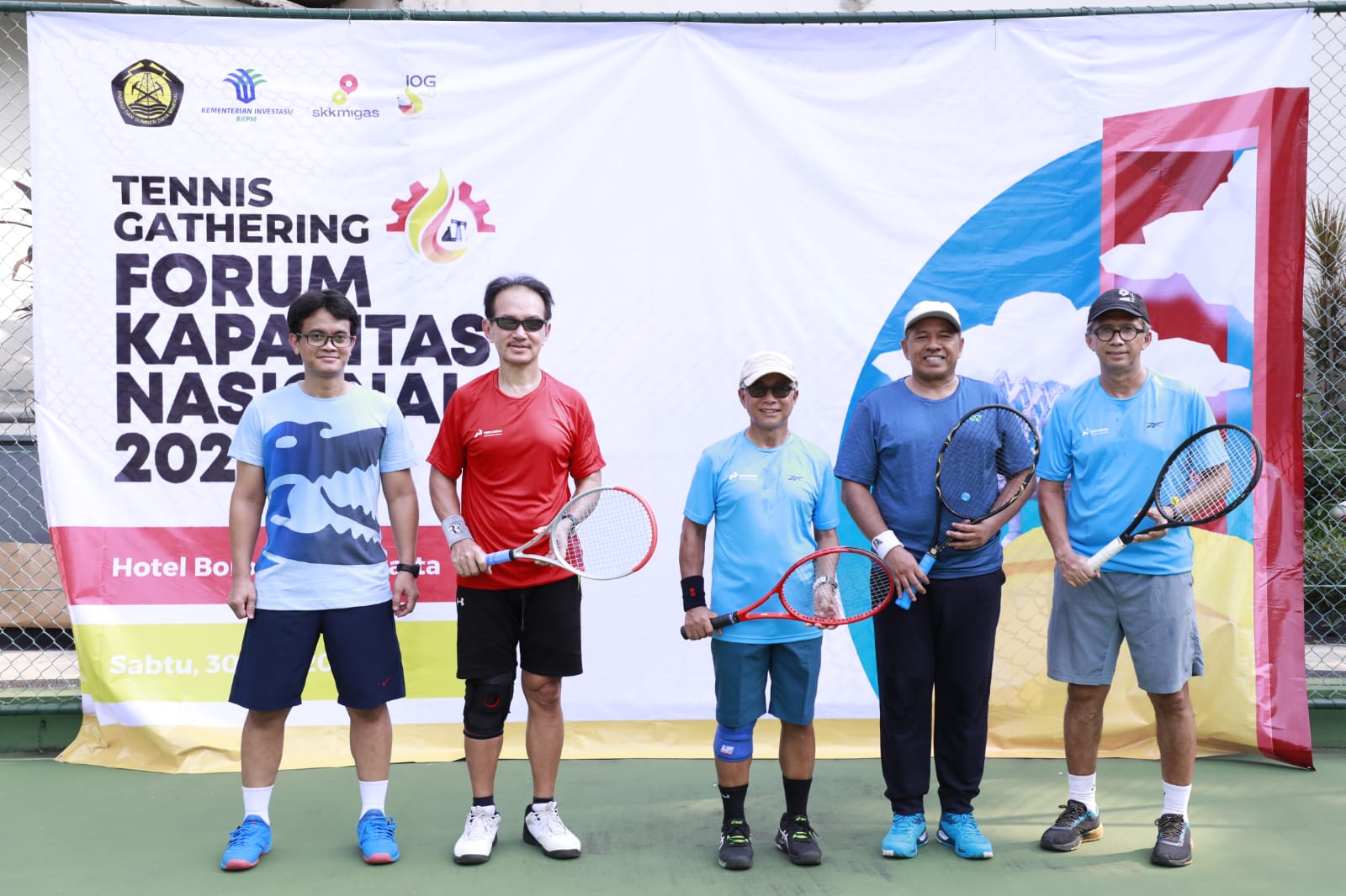 Jalin silaturahmi, Bupati Siak dan Kepala SKK Migas Laksanakan Pertandingan Tenis Gathering