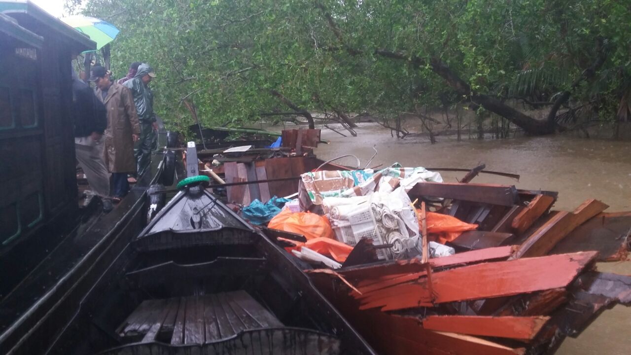 Tabrakan Speedboat-Pompong di Perairan Inhil, 1 Korban Hilang