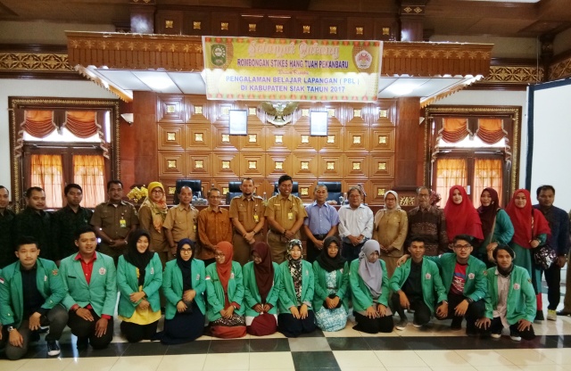 215 Mahasiswa Stikes Hang Tuah Pekanbaru belajar di Siak