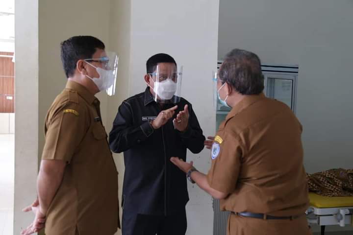 Pjs Bupati Labuhanbatu Tinjau Langsung Ruang Isolasi Pasien Covid-19 di Wisma Atlet